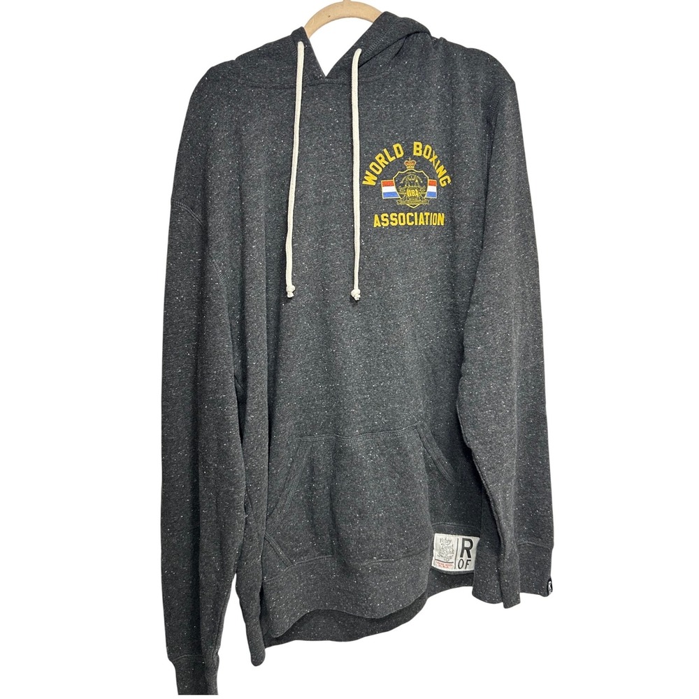 Roots of Fight World Boxing Association WBA Hoodie Grey Pullover Mens Size 2XL